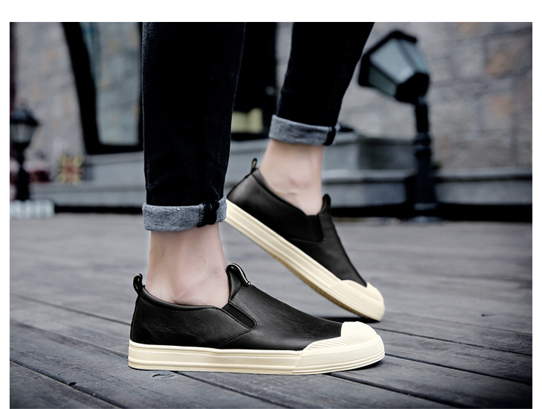 板鞋男2017新款休闲鞋潮流男鞋懒人鞋韩版时尚透气浅口男鞋子批发