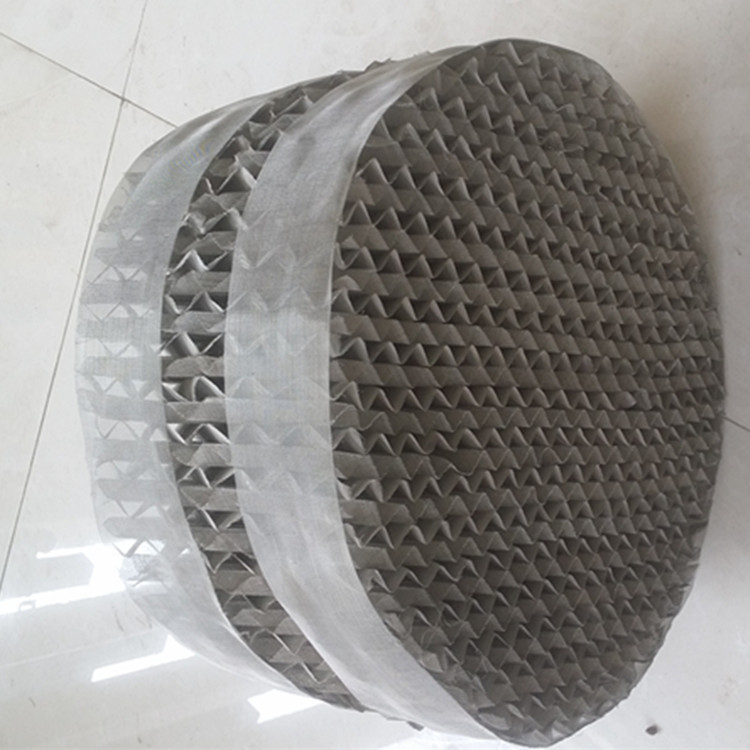 304316l丝网波纹填料不锈钢金属规整丝网波纹填料