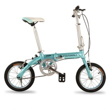14寸折叠学生自行车 双碟刹铝合金礼品自行车成人单车 厂家供应