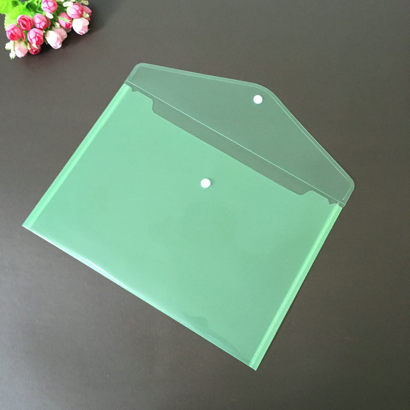 厂家直销现货批发a4按扣文件袋 塑料pp资料袋防水档案袋办公用品