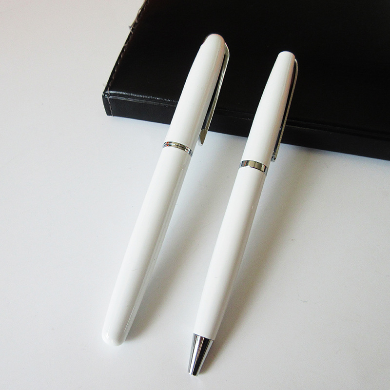 热销白色圆珠笔办公礼品笔可来样定制广告笔定制logo创意笔批发