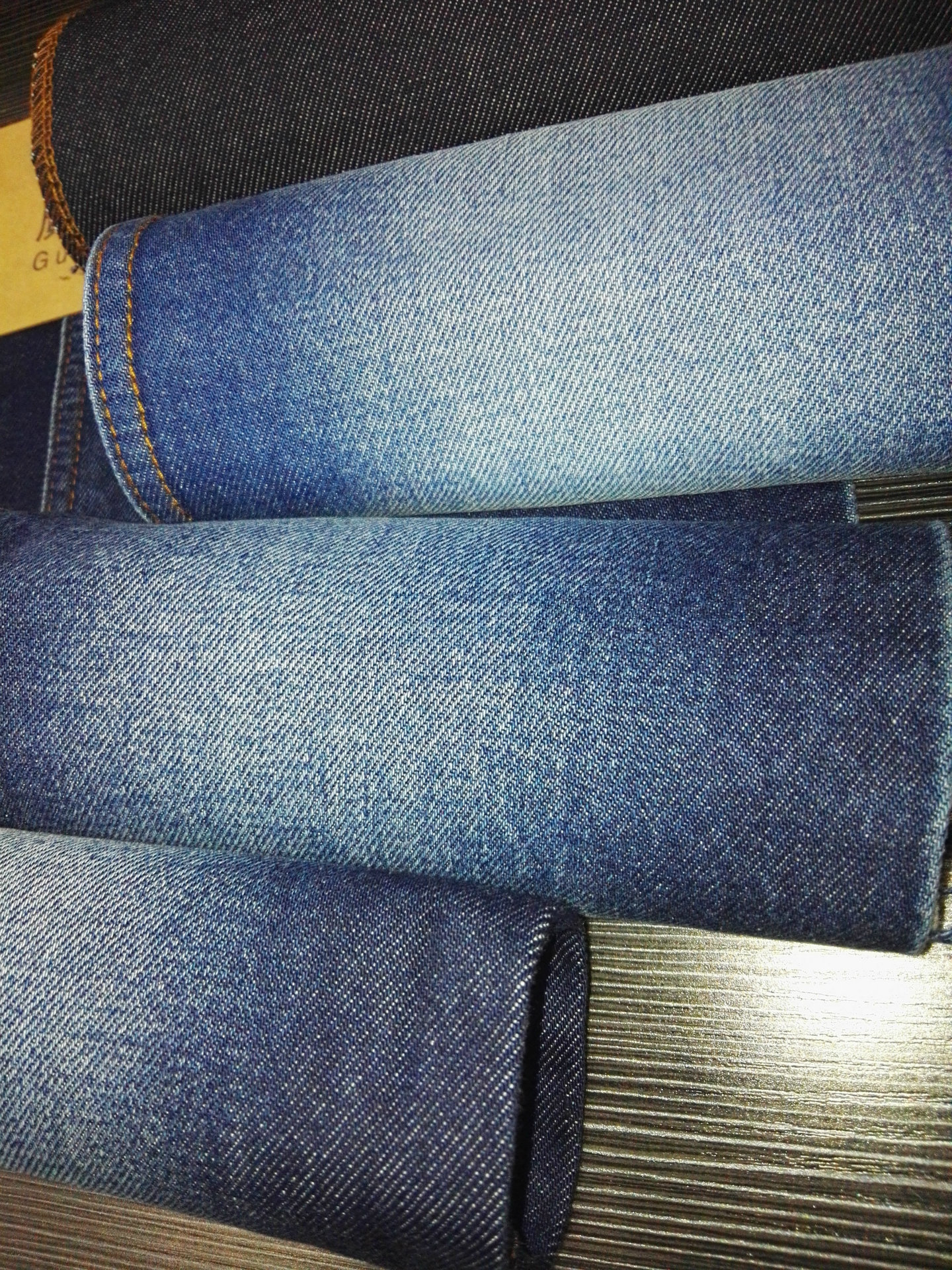 康龙cone denim李维斯levis风格全棉高档无弹牛仔面料重磅丹宁布