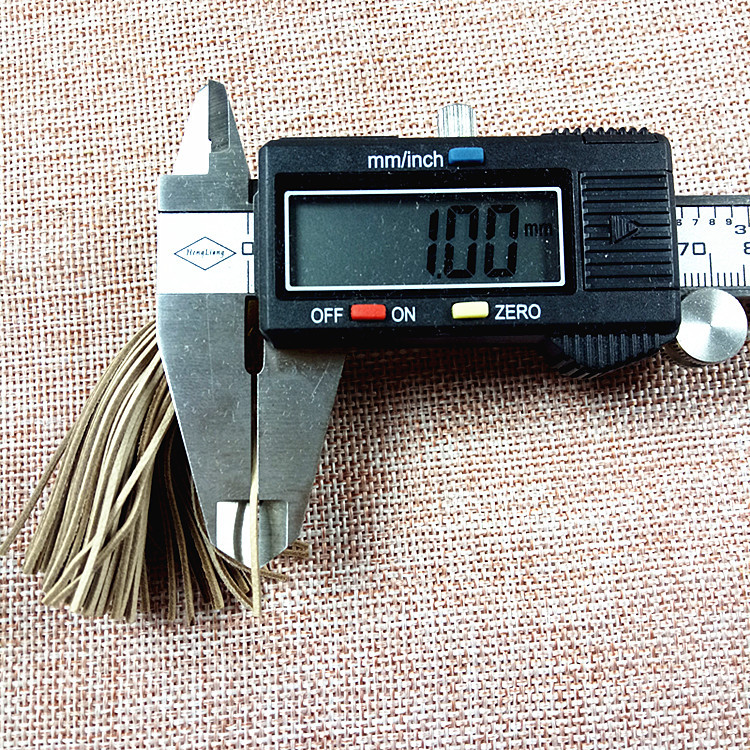 专业生产定制真皮 羊皮不规格拉头拉尾饰品细苏1mm流苏 挂件流苏