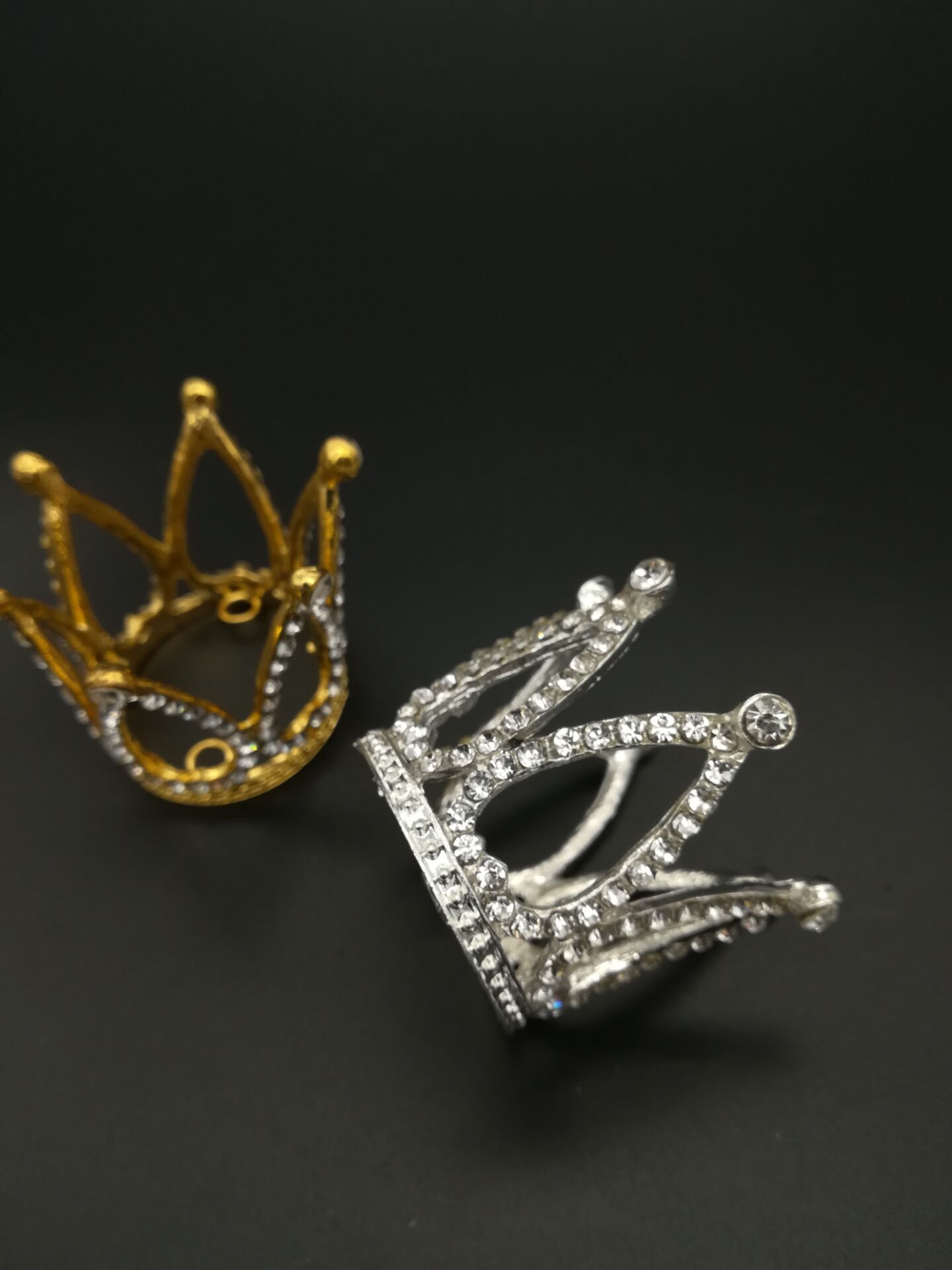 迷你小皇冠蛋糕装饰公主儿童生日王冠4寸6寸小号蛋糕摆件烘焙皇冠