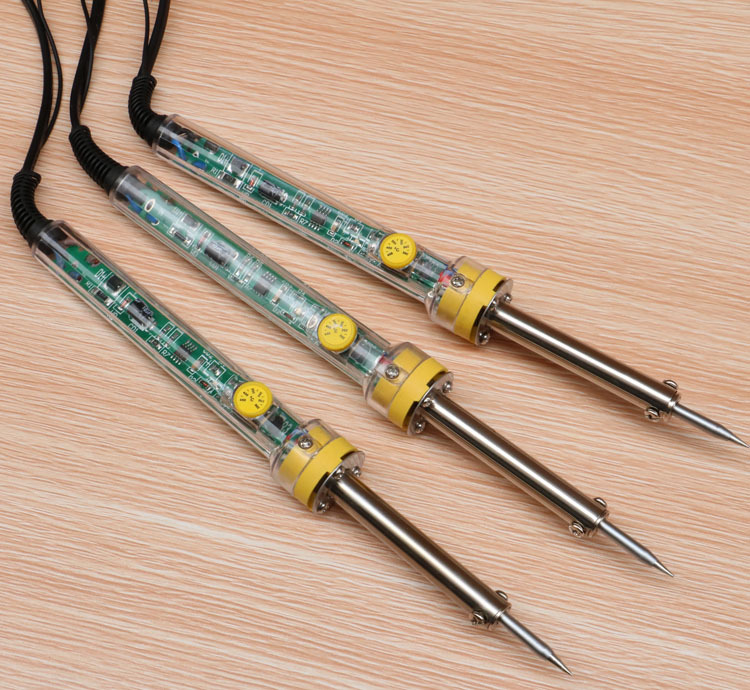 jy可调温电烙铁套装电焊笔智能恒温60w电洛铁家用维修焊锡工具