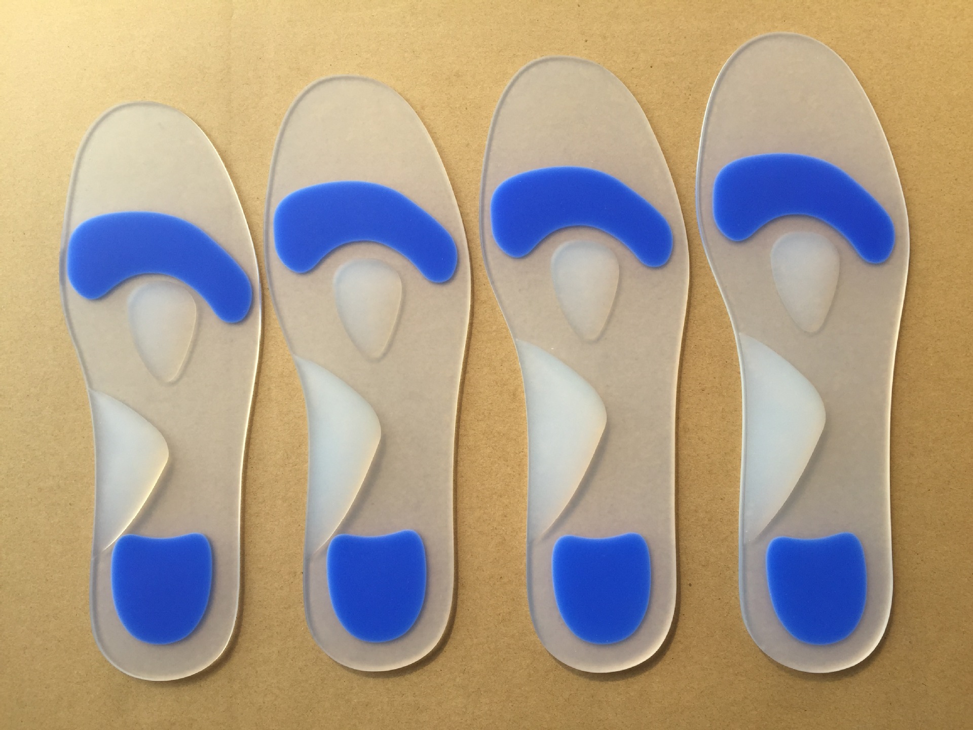 硅胶运动鞋垫 硅胶保健功能硅胶鞋垫 扁平足矫正鞋垫医用硅胶垫