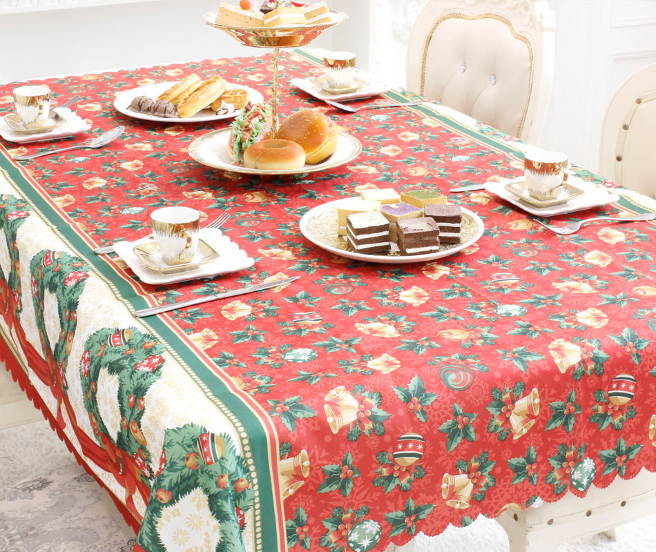 Christmas Table Decoration Fabrics Tablecloth Table Runner Coffee Table Printed Tablecloth Creative Christmas Dining Table Decorations