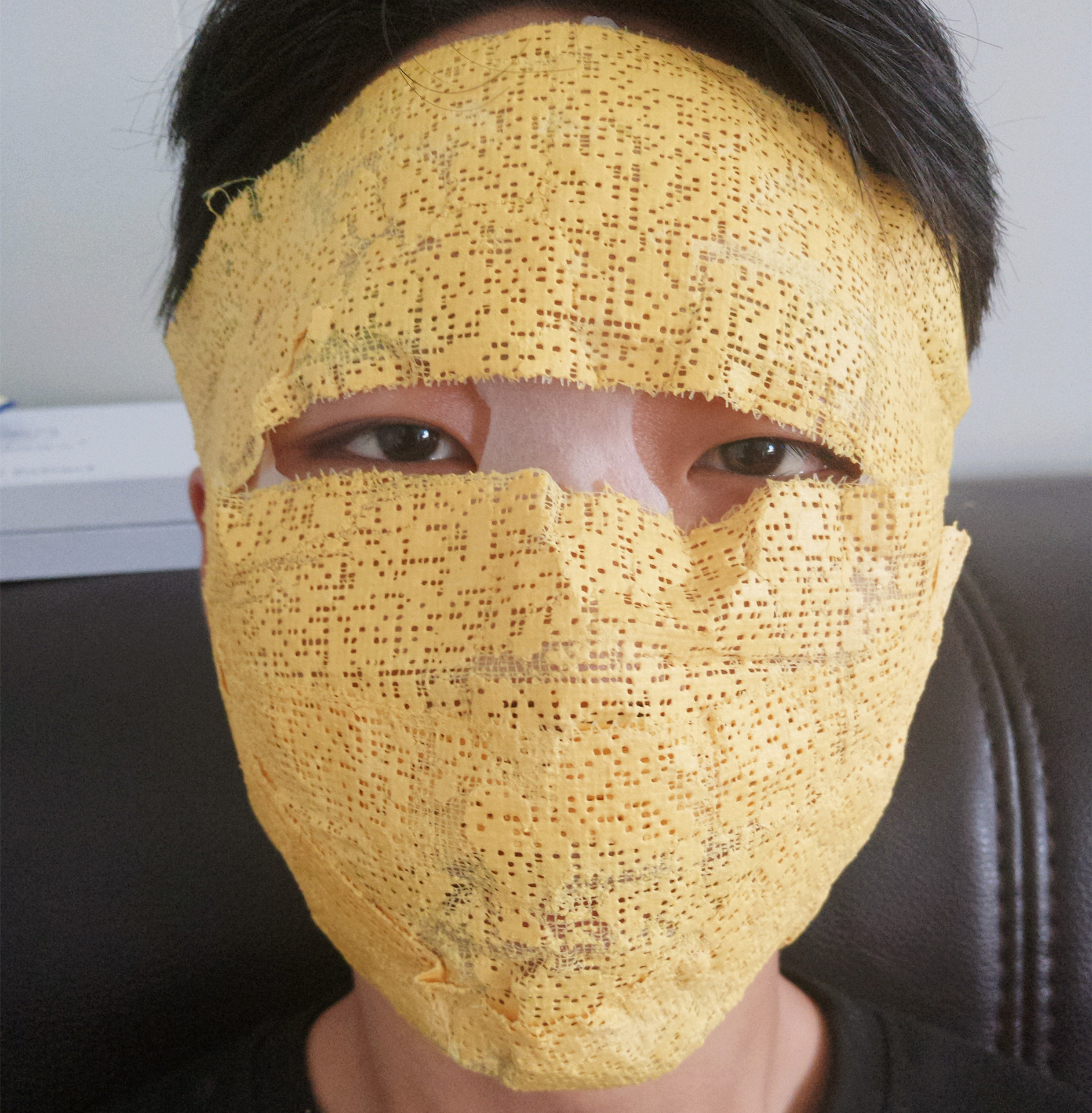 厂家oem木乃伊僵尸支架v脸面膜提拉紧肤5d塑形面具提亮紧致裸袋