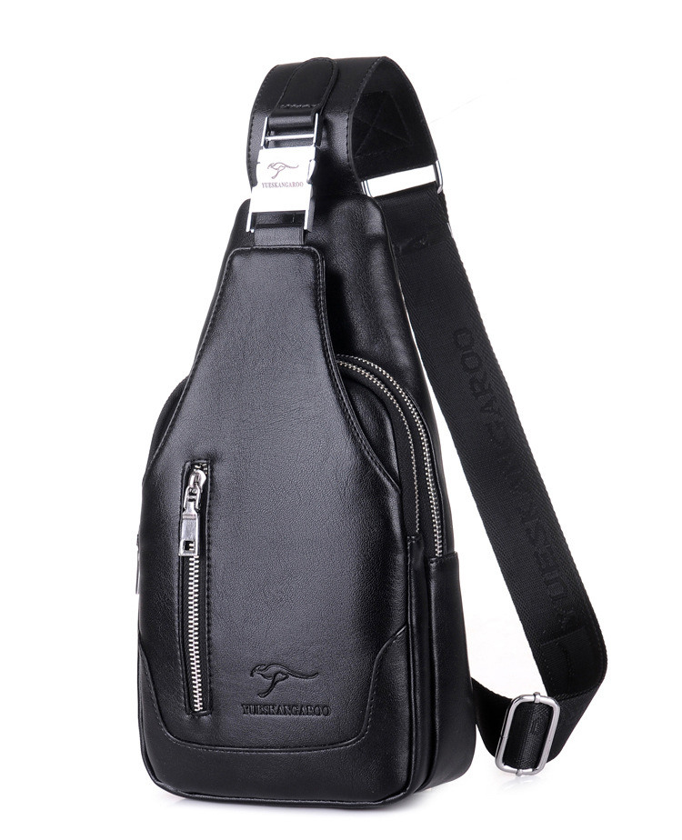 袋鼠男包胸包男士斜挎包时尚背包休闲腰包ha-014