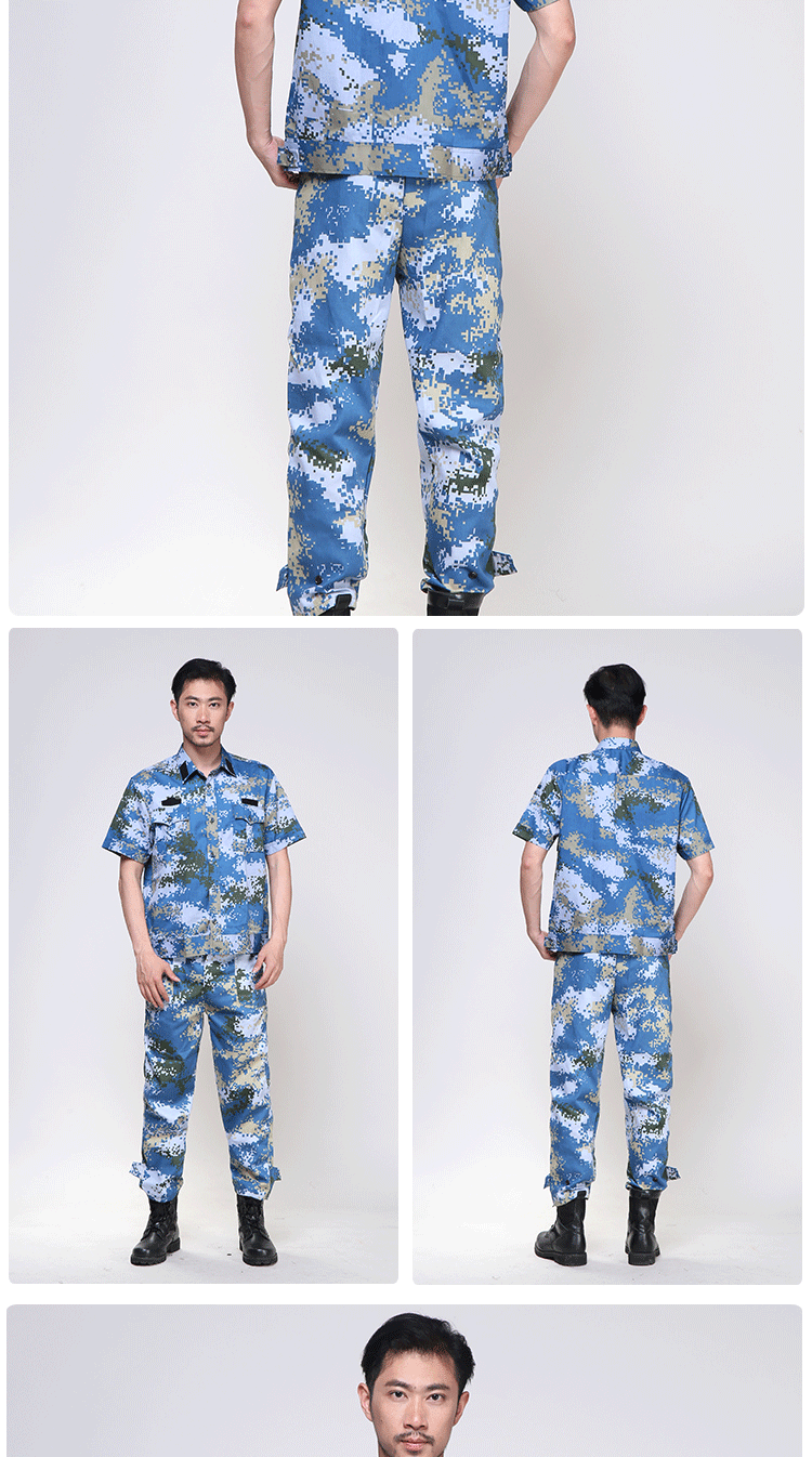 7式海洋数码迷彩短袖套装 海军作训服军训服 迷彩夏作训服 厂家批