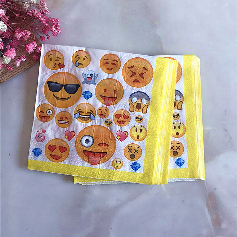 儿童卡通独角兽鲨鱼宝宝儿童宝宝一次性餐巾纸生日节日派对