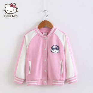【hello kitty】2018春季新款卡通夹克外套品牌折扣童装批发走份