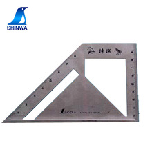 日本亲和SHINWA亲和测量工具 止型直角尺 钢角尺 45°直角尺62081