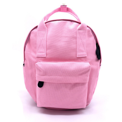 独家 韩版圆形糖果色双肩包 加厚帆布中学生书包