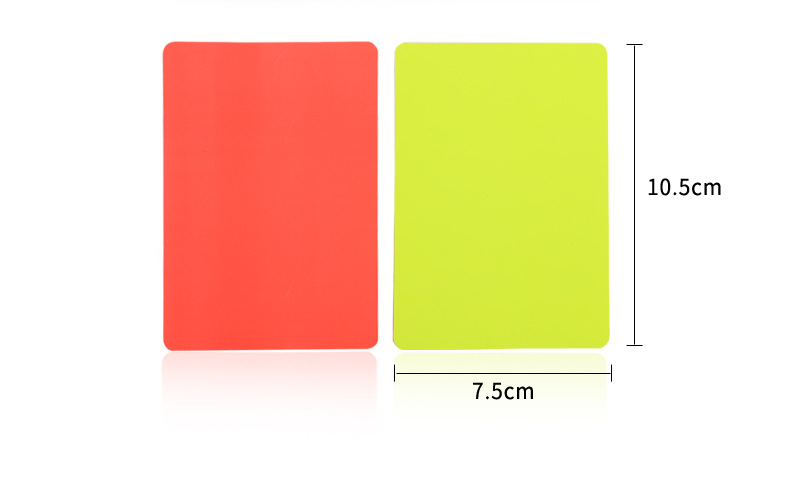 乃力足球加厚红黄牌记录本红牌黄牌裁判工具装备带皮套带笔大号