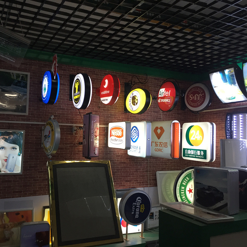 圆形双面led灯箱制作 吸塑灯箱厂家直销户外亚克力广告灯箱