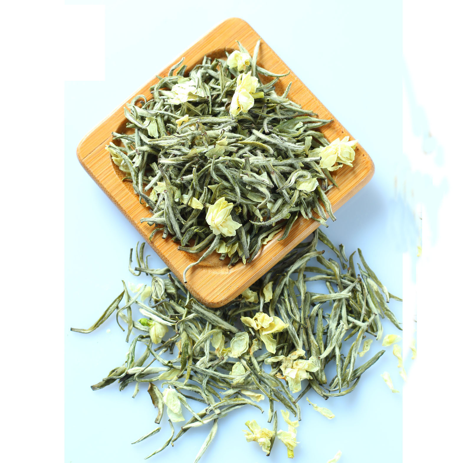 2020新茶金针兰雪碧潭级炒花飘雪白雪浓香茉莉花茶雪竹飘雪250g