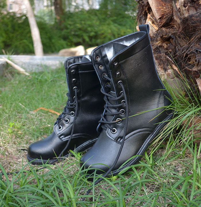 正品女士部队靴作训靴学生超强人气真皮高帮加绒保暖鞋特种