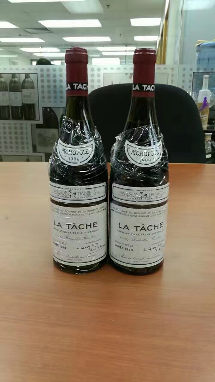 1986年罗曼尼康帝园拉塔希园干红葡萄酒la tache红酒