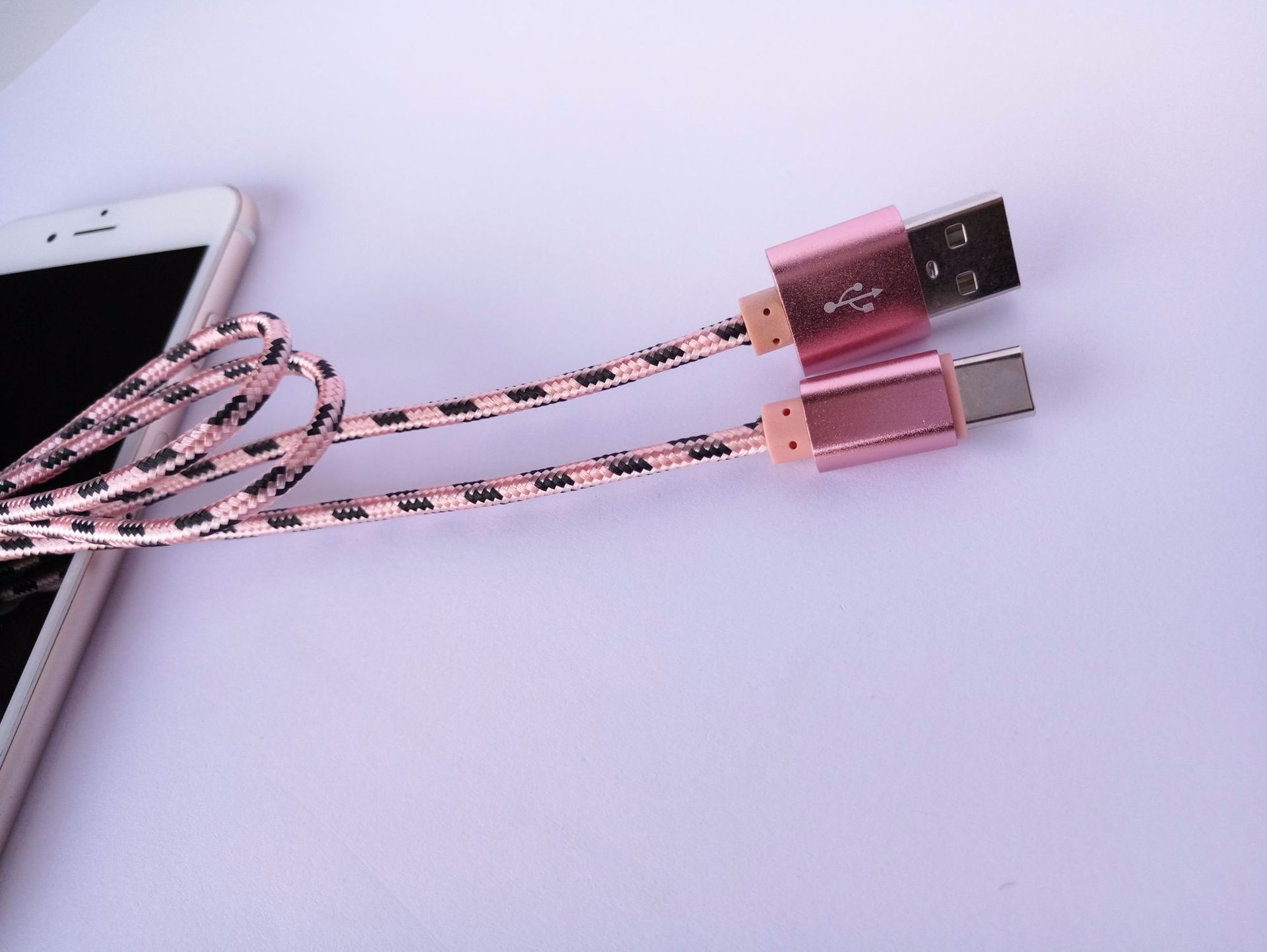 名称 usb type-c编织铝合金数据线 线材 80根铜芯线材(30*2充电 10*2