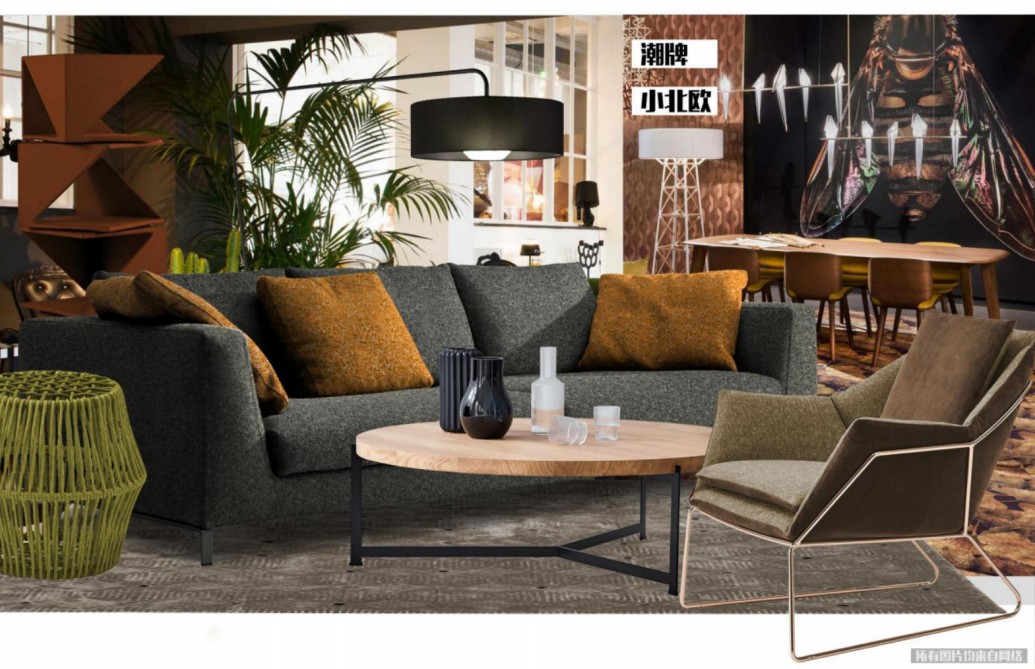 志达纺织 时尚呢绒风格纳米绒 沙发,抱枕面料 rococo