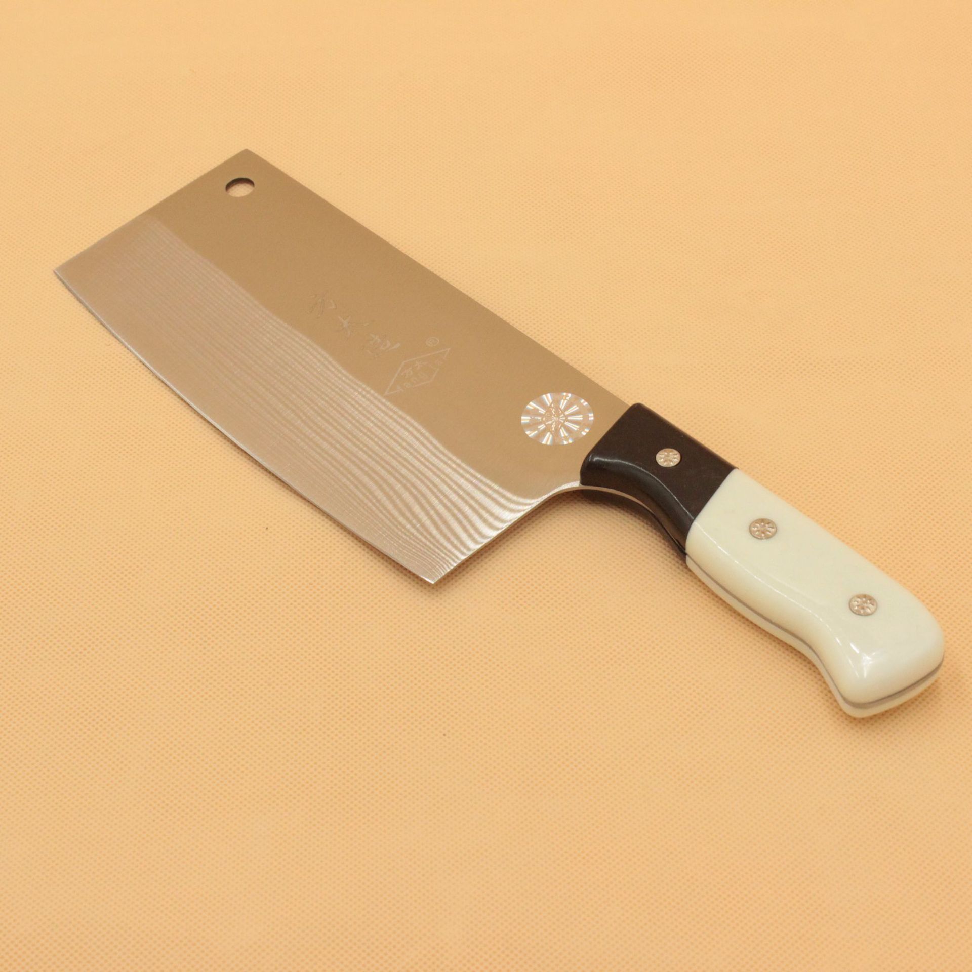 不锈钢菜刀塑料柄钢片刀防烫切菜刀切肉厨房家用菜刀切水果切蔬菜