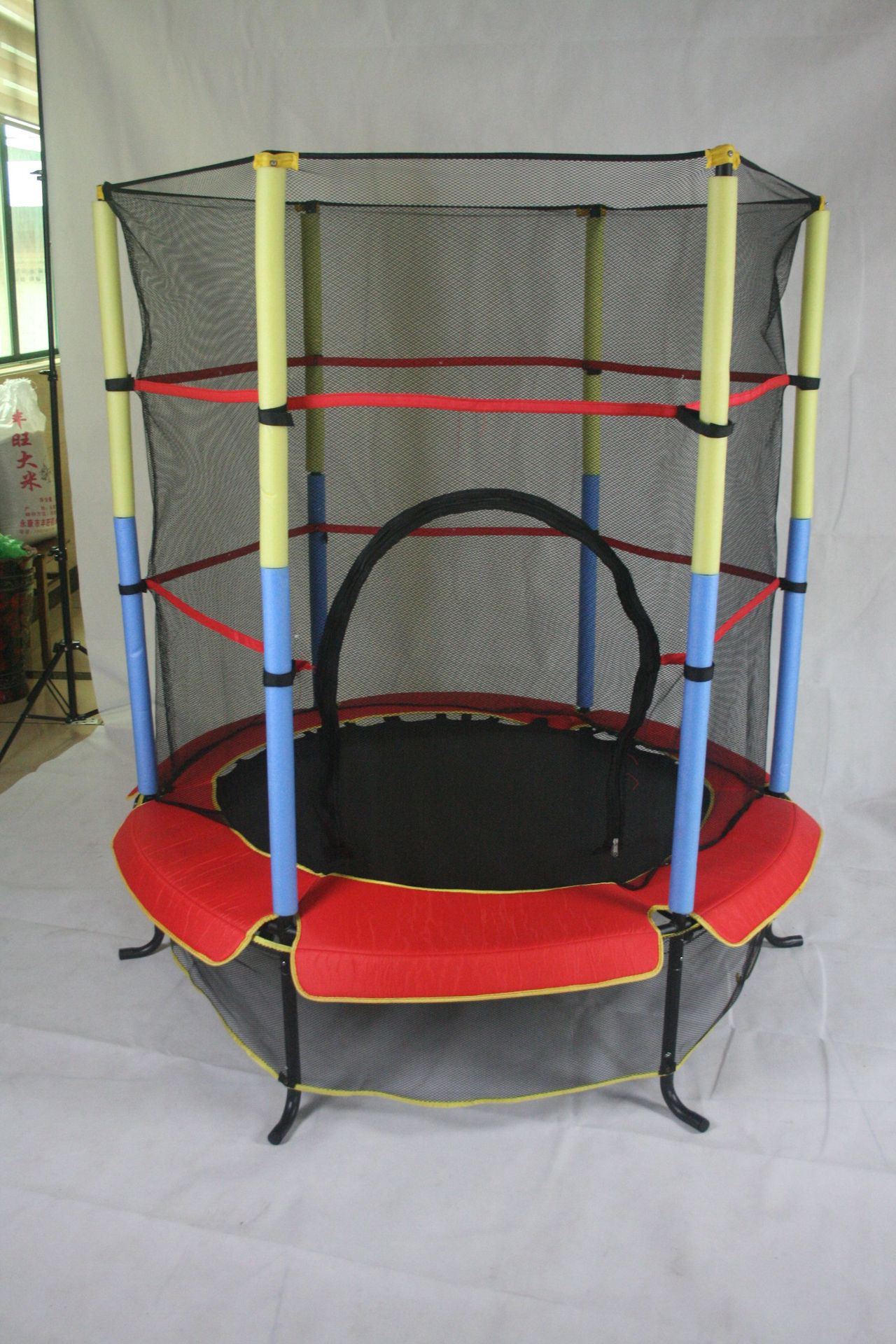 蹦蹦床成人家用儿童室内家庭折叠宝宝健身房扶手跳跳床弹跳蹦极床