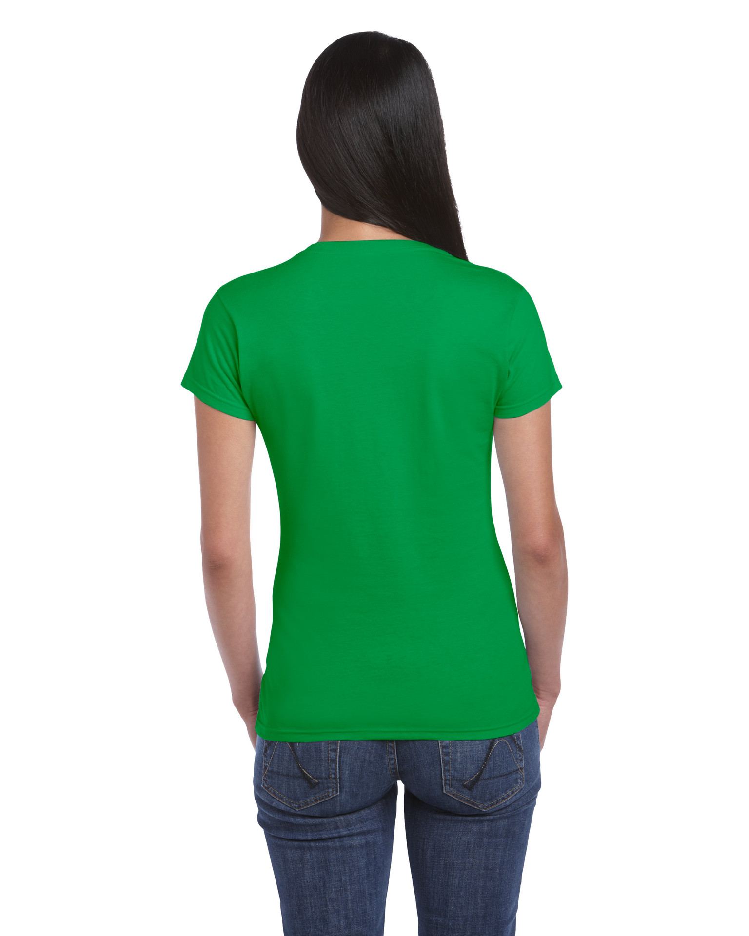 吉尔丹gildan76000l杰丹女款纯棉t恤广告衫批发班服定制印logo