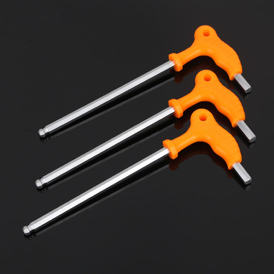 内六角拐杖l型t型内六角扳手 铬钒钢防锈内六角套筒骨头扳手批发