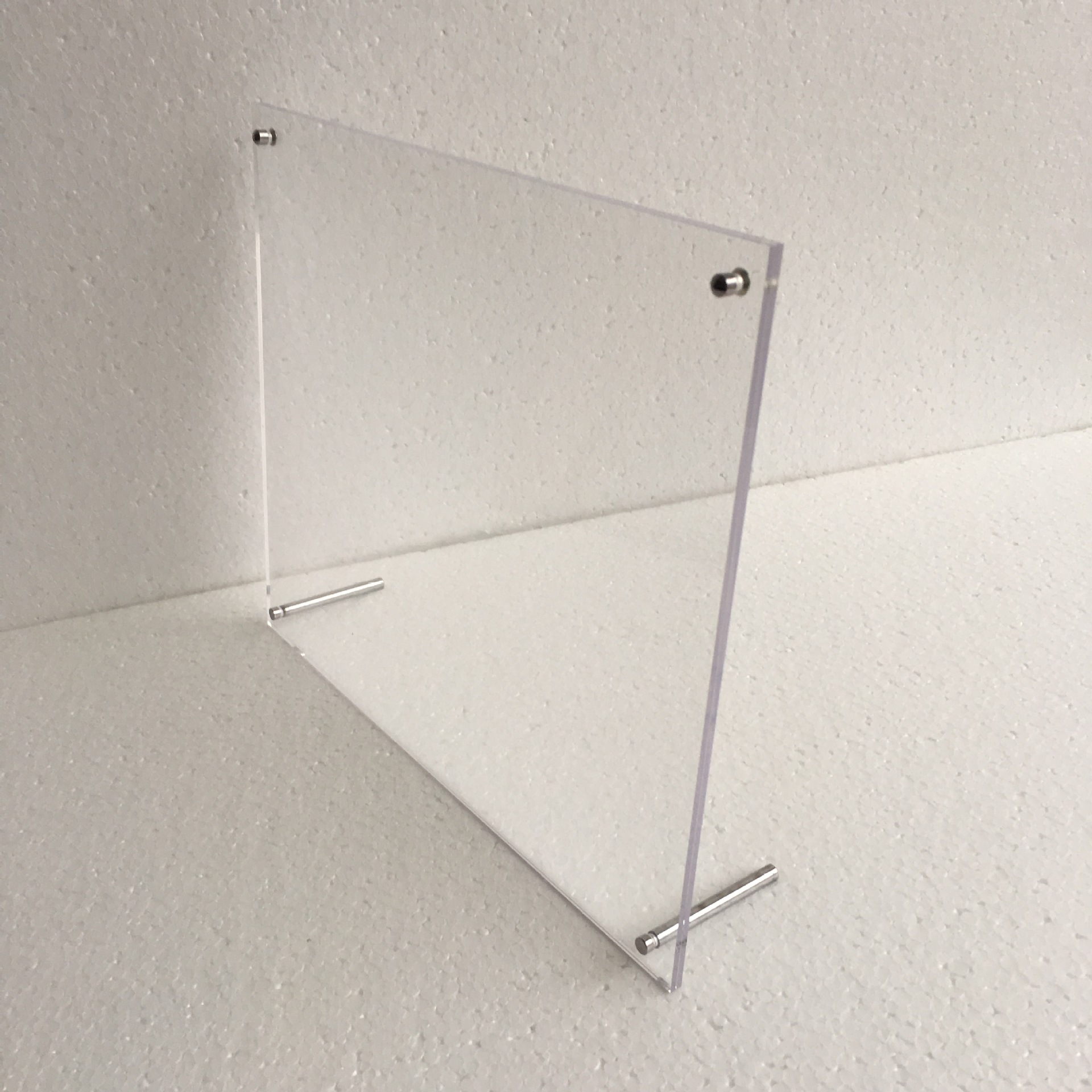 定制 亚克力强磁 a4 螺丝展架 有机玻璃广告钉相框摆台 台卡