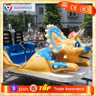 玻璃钢模型雕塑玩具 恐龙小火车 新品恐龙火车玩具