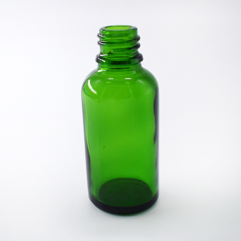 30ml绿色药玻精油瓶 现货供应全自动机绿料玻璃瓶 原色高避光性