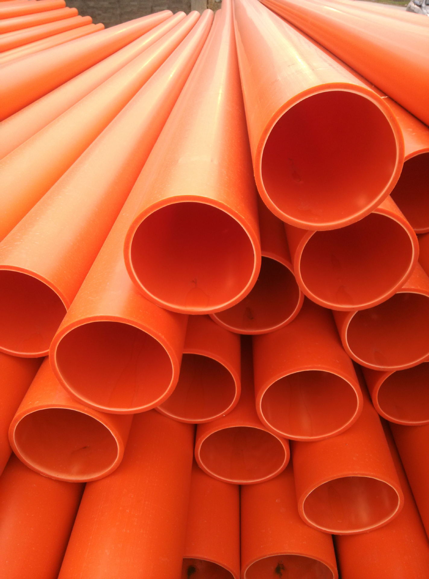 mpp橘黄色穿线管 100*8电力管 160电力管 特殊规格型号电力管