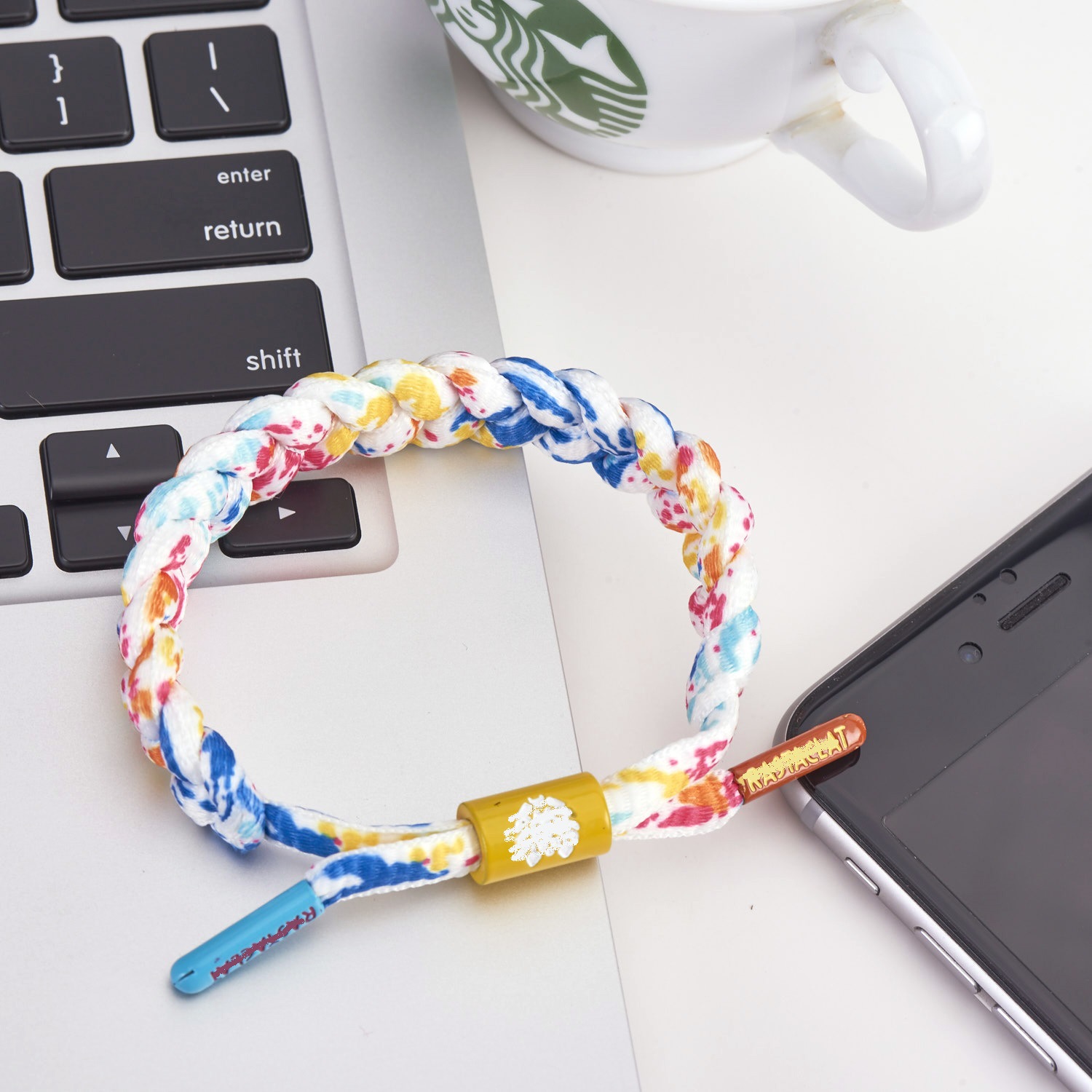 热销款美国潮牌小狮子手链泼墨aj运动手环男女情侣款厂家批发订制