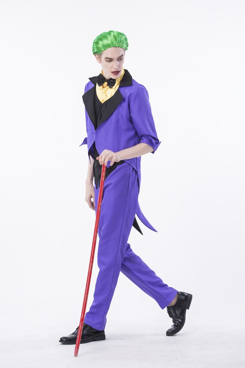 2017年新款欧美男装马戏团小丑驯兽师燕尾服游戏制服角色扮演服装