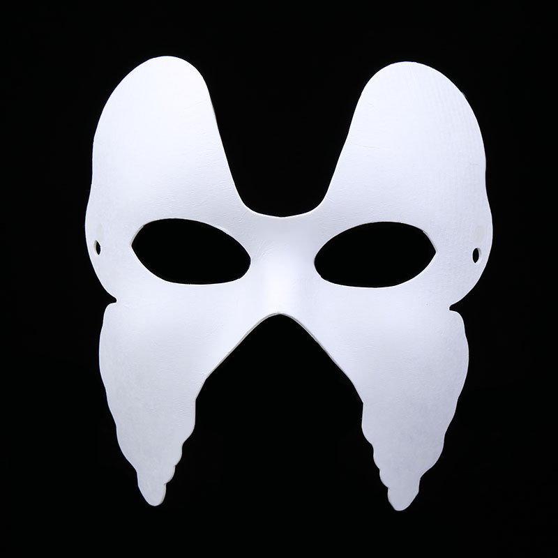 30g创意diy环保纸浆面具白色面具可涂鸦空白手绘面具