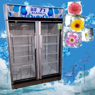 鲜力豪华风冷陈列柜卖水展示柜高品质