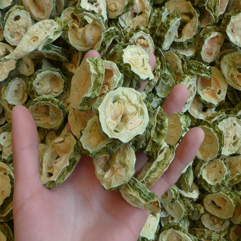 新货 色绿片苦瓜茶 绿皮干苦瓜片 苦瓜干 花草果茶叶批发