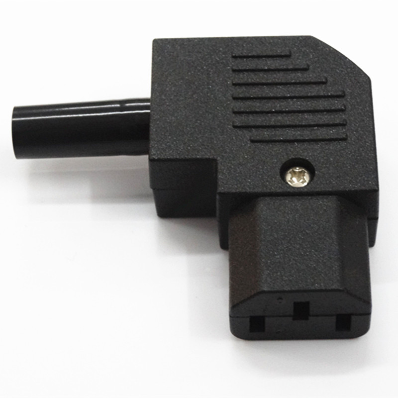 ul认证c13电源插头90度角 pdu电瓶车品字电源线连接头厂家直销