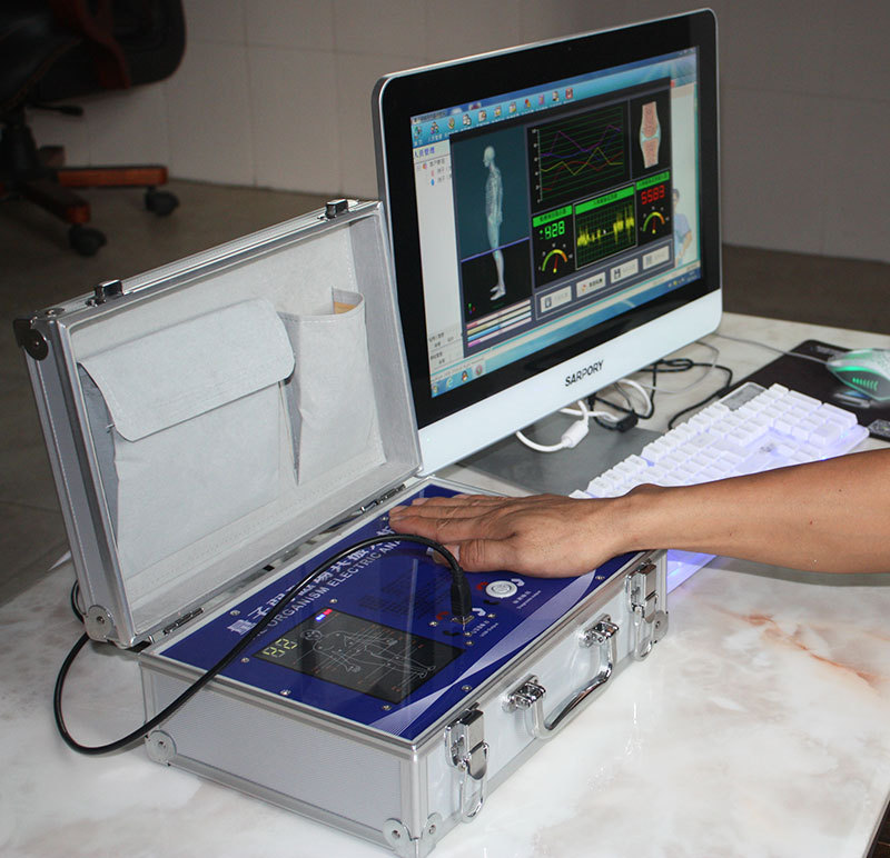 量子弱磁场共振检测仪健康管理系统健康分感应夹触摸两用紫色大号