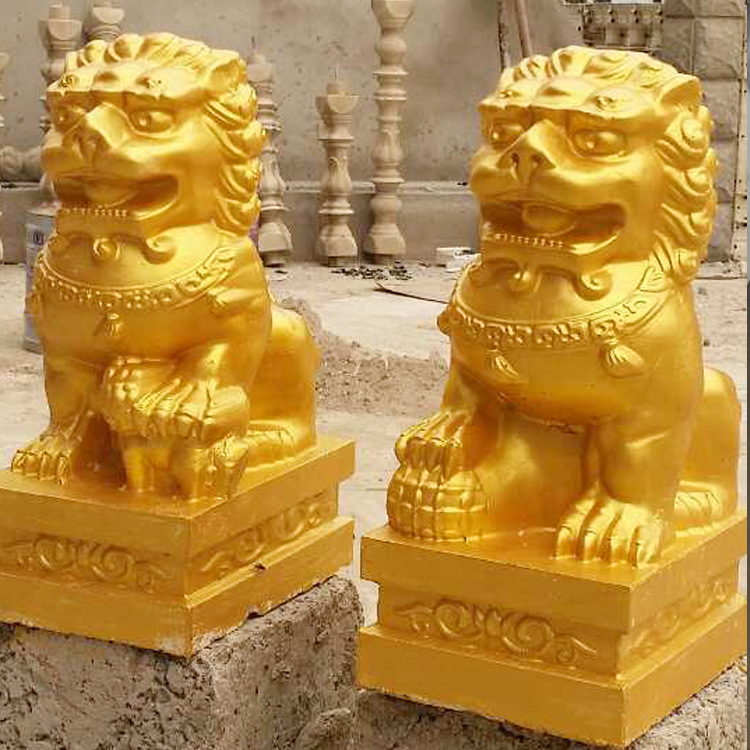 大量生产 水泥阳台护栏栏杆间隔柱风水小狮子模具 公母狮子模具