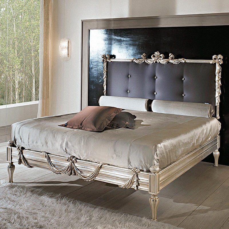 美威家具欧式床实木双人床简欧床美式公主床卧室家具奢华定制婚床