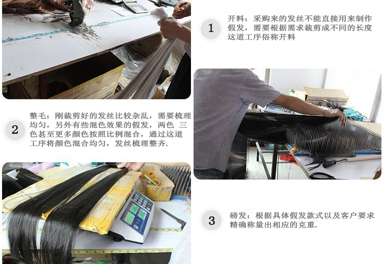 接下来我将为您简单介绍本厂假发的制作流程或者您也可以直接进入页面