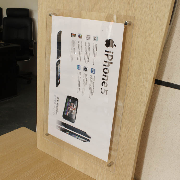 亚克力展板 电梯海报广告展板 双层透明写真夹画板 亚克力挤压板