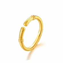 韩国银饰品 食指银戒指开口 紧箍咒戒指 金箍棒男女戒指一件代发