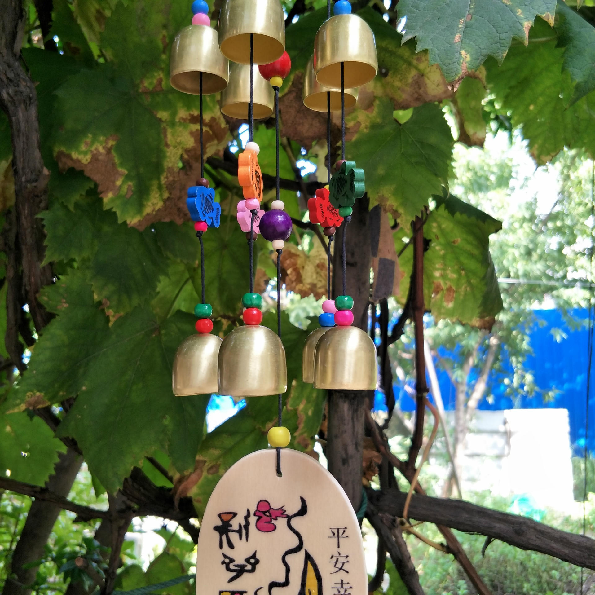 厂家直销批发平安豆伞铃10铃许愿牌 家居饰品风铃民族工艺品饰品