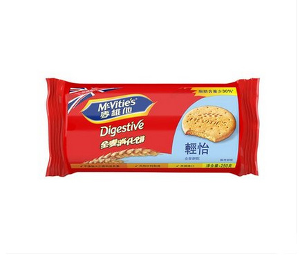 英国 麦维他digestive 轻怡消化饼干250g*24包/箱 批发