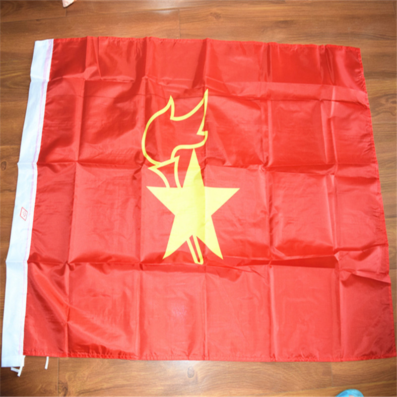 低价销售大队旗少先队队旗中国少年先锋队旗90120cm春亚纺布料
