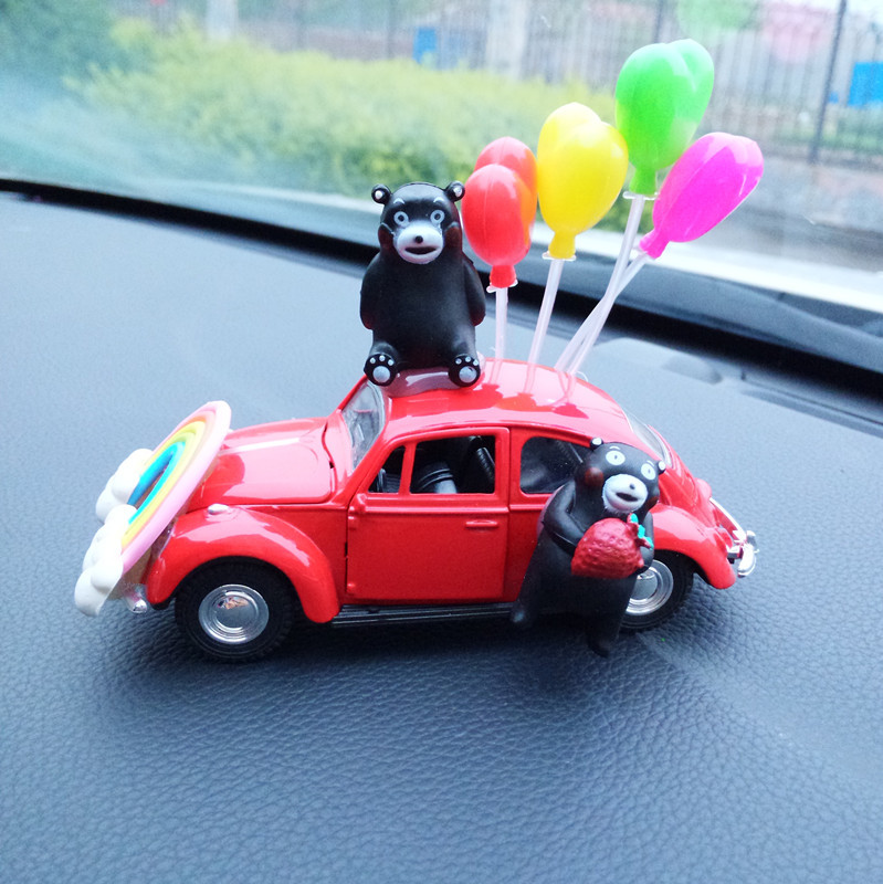 黑熊二款气球红车
