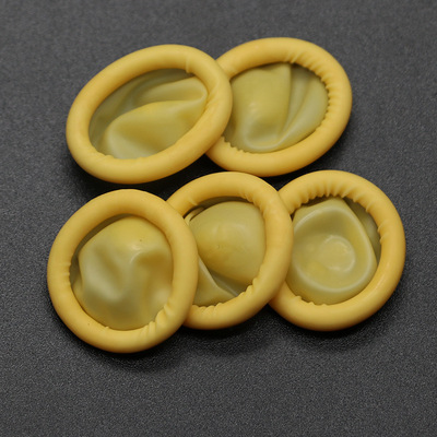 工业橡胶手套 乳胶手指套批发米黄中码指套 天然乳胶材料绝缘手套